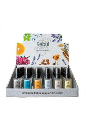 Rebul Edc Pet Şişeli Spray Kolonya Set 6x50 ml 