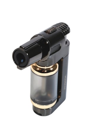 Parmida Tek Torch Pürmüz Gümüş Masa Tipi Metal Puro Çakmağı - TR9247