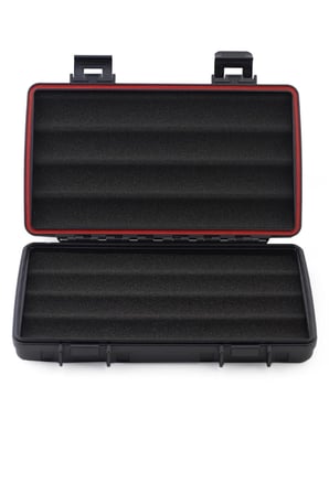 Conquistador Siyah 5 Kapasite Seyahat Humidor Puro Kutusu CNQ-007