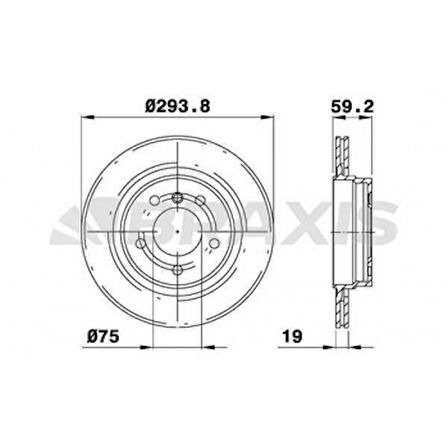 Bmw Fren Diski Arka Havalı Bmw E46 98>05 - Braxıs Ae0199