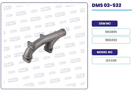 Scanıa Truck Egzoz Manıfoldu Egr'li Yan Kol  Scanıa P G R T 124 - Demosan 02-532