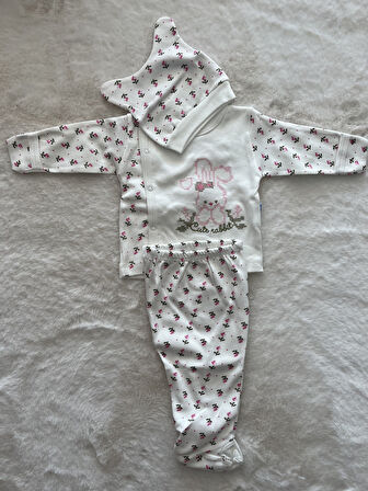 Kaniviçe Nakışlı Üçlü Zıbın Takım