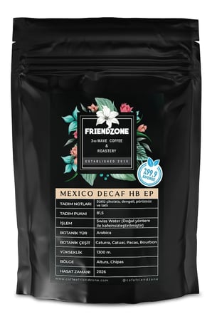 Meksika Decaf ( Kafeinsiz ) HB EP Yöresel Kahve 500 Gr
