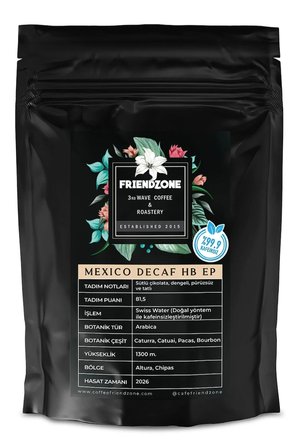 Meksika Decaf ( Kafeinsiz ) HB EP Yöresel Kahve 250 Gr