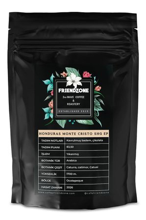 Honduras Monte Cristo SHG EP Yöresel Kahve 500 Gr