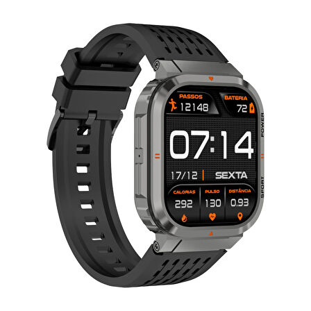 Mipo S43 Geo Akıllı Saat Titanyum Gri