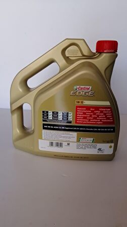 Castrol Edge Titanıum Fst 5W-30 Tam Sentetik 4 lt DPF Benzin-Dizel Motor Yağı Üretim:2021 