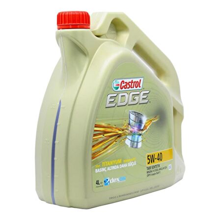 Castrol Edge Titanium 5W-40 4 Lt Tam Sentetik Motor Yağı
