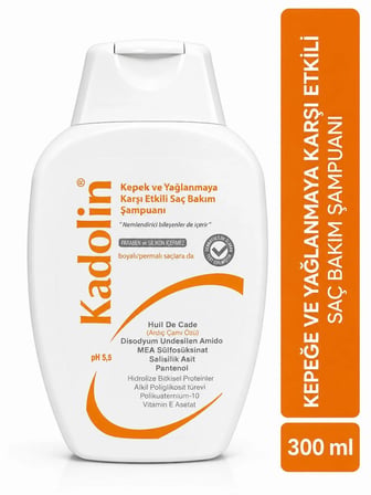 Kadolin Kepekli Saçlar İçin Kepek Önleyici Şampuan 300 ml