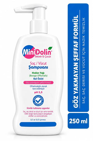 Minidolin Saç ve Vücut Şampuanı 250 ml