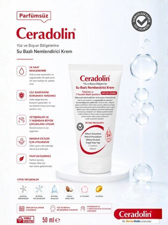 Ceradolin Su Bazlı Nemlendirici Krem 50 ml