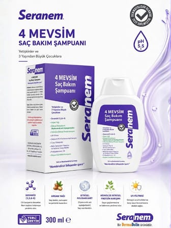 Dermadolin Seranem Nemlendiricili Saç Bakım Şampuanı 300 ml
