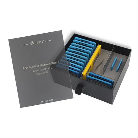 SoFix S-F302 Macbook RAM NAND T2 BGA Çip Onarım Kalıbı Kit A2159