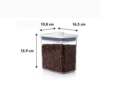 OXO SAKLAMA KABI DİKDÖRTGEN KISA BOY 1.7 QT/ 1.6 LT 11234600