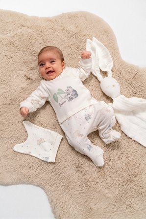 ROSE GİRL %100 ORGANİK PAMUK KIZ BEBEK FERMUARLI TULUM