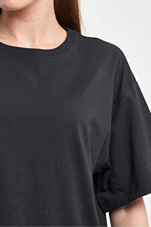 Sportuel Oversize Kadın Tişört P-008393