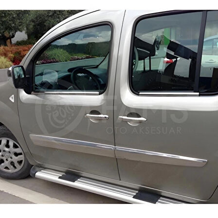 Renault Kangoo Krom Cam Çıtası 4 Prç. 2008 Üzeri P. Çelik