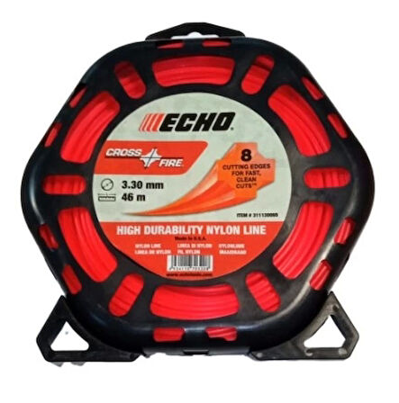 Echo Misina 3.3mm 46Metre 8 Köşe Turuncu