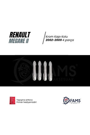 Renault Megane 2 Krom Kapı Kolu 4 Kapı 2002-2009 P. Çelik (AKSESUAR)
