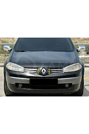 Renaul.t. Megane 2 Krom Ön Panjur 6 Prç. 2002-2006 Arası P. Çelik