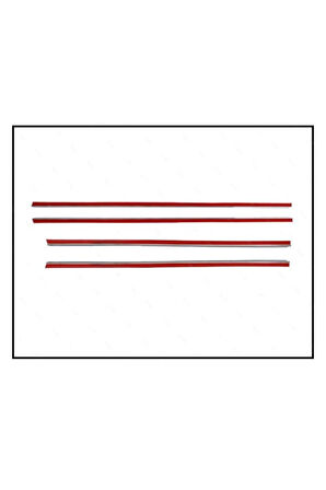 Renault Megane 2 Krom Cam Çıtası 4 Prç. 2002-2009 P. Çelik (HB) uyumlu