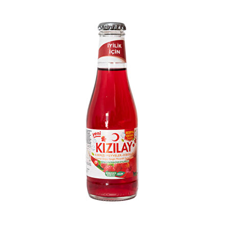 Kızılay Kırmızı Meyveler Hibiskus Aromalı Maden Suyu 200 ml x 24 Adet