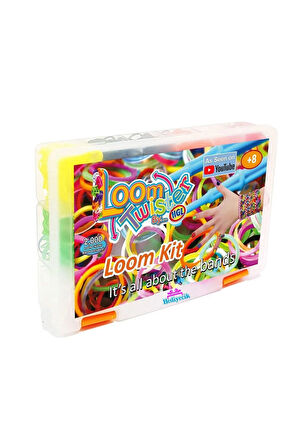 Rainbow Loom Twister Bileklik Yapma Seti 2.000 Parça Eğitici Oyuncak