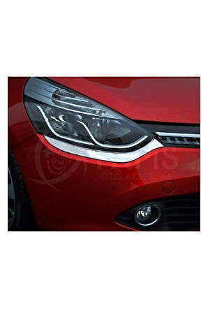 Renault Clio 4 Hb Uyumlu Krom Far Kaşı 2 Prç. 2012-2019 P.çelik