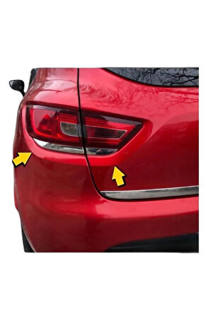 Renault Clio 4 Hb Krom Stop Alt Çıtası 4 Parça 2012-2019 Arası Paslanmaz Çelik