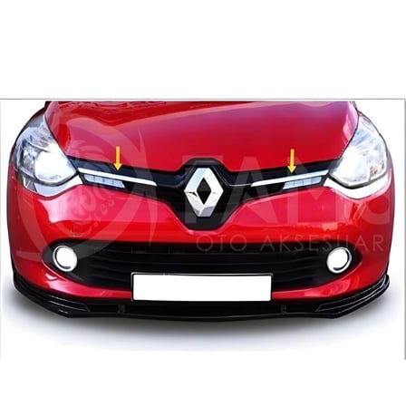 Renault Clio 4 Krom Ön Panjur 2 Parça 2012 -2019 Arası Uyumlu P.çelik