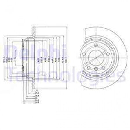 Bmw Fren Diski Arka Bmw E39 96>03 - Delphi Bg3044