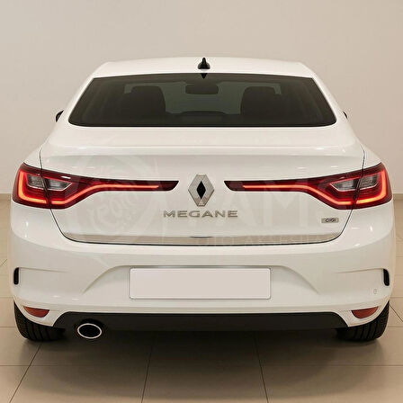 Renault Megane 4 Krom Bagaj Alt Çıtası 2016 Üzeri P. Çelik Sedan Uyumlu