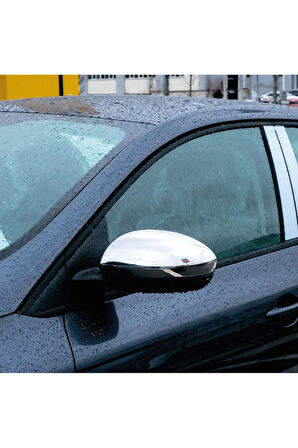Renault Megane 4 Krom Ayna Kapağı 2 Parça 2015 Ve Üzeri Paslanmaz Çelik