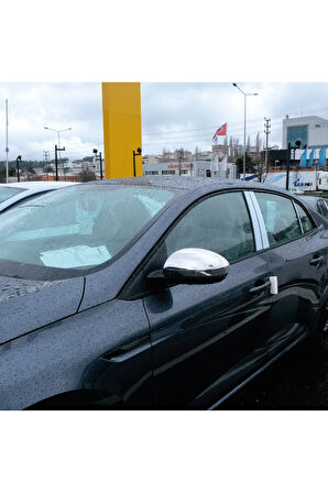 Renault Megane 4 Krom Ayna Kapağı 2 Parça 2015 Ve Üzeri Paslanmaz Çelik