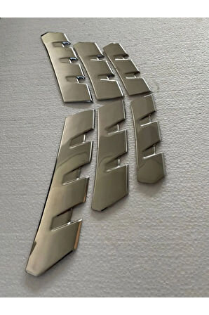 Renault Clio 5 Hb Krom Ön Panjur Izgarası 6 Prç. 2019 Üzeri Paslanmaz Çelik