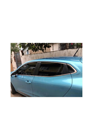 Renault Clio 5 Krom Cam Çerçevesi 12 Parça 2020 Ve Üzeri Paslanmaz Çelik