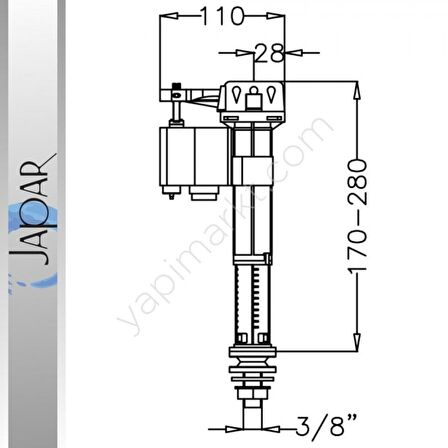 JAPAR TELESCOPIC FLATÖR