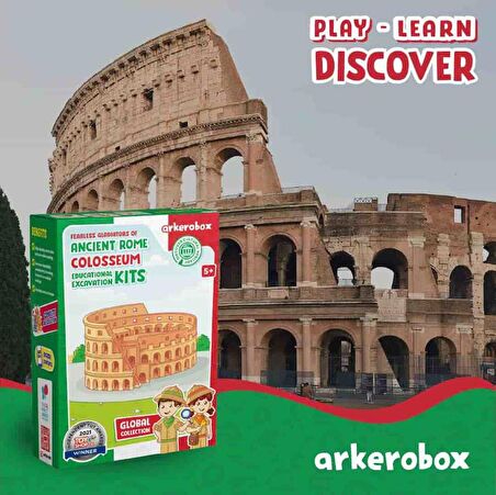 Arkerobox Koleksiyon - Antik Roma Kolezyum Eğitici Kazı Seti