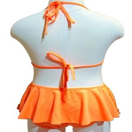 1-14 Yaş Kız Çocuk Turuncu Bikini