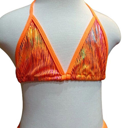 1-14 Yaş Kız Çocuk Turuncu Bikini