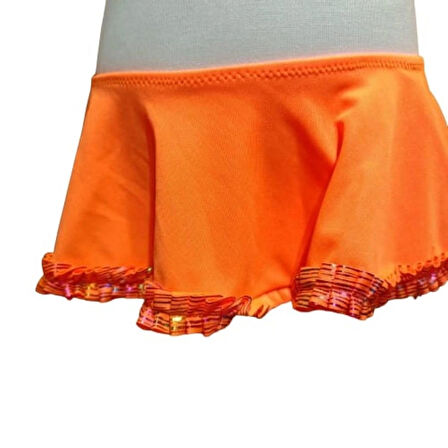 1-14 Yaş Kız Çocuk Turuncu Bikini
