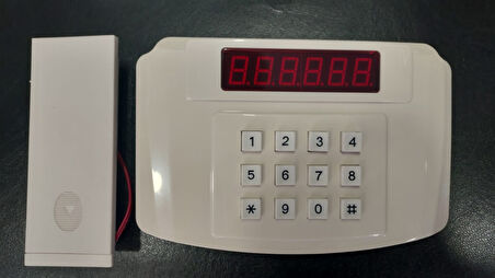 Kilitleme sistemi için motorlu mekanizmalı dijital tuş takımı