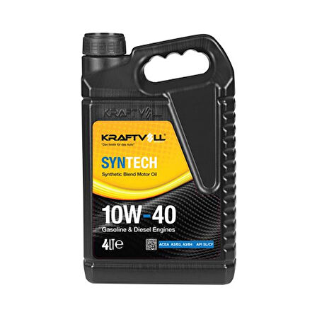 Yag & Antıfırız Motor Yagı Benzin-Dizel 10w40 Yarı Sentetik Sl/cf 4lt - Kraftvoll 17011014