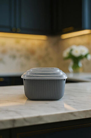 Premium SnapLid- Kare - Saklama Kapları (Küçük-Orta-Büyük) – Mikrodalga, Freezer, BPA İçermez
