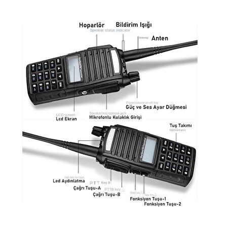 BAOFENG UV-82x Dual Band El Telsizi Tekli Paket