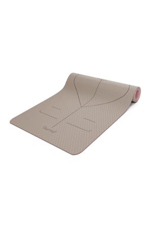 Gymo Pro Series Hizalamalı 6Mm Tpe Yoga Matı Pilates Minderi 183X66Mm Toprak