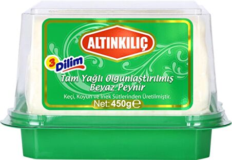 Altınkılıç Tam Yağlı Olgunlaştırılmış Beyaz Peynir 3 Dilim 450 gr