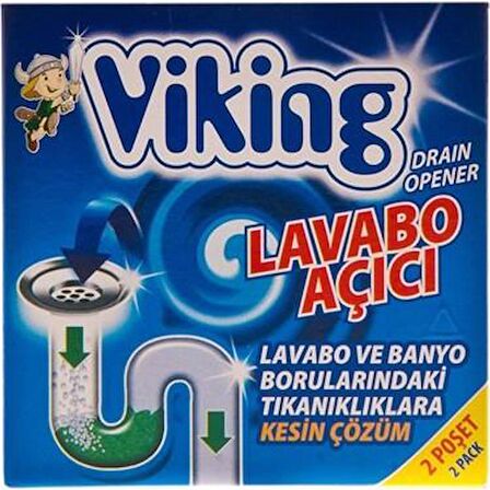 Viking Lavabo Açıcı 2 Li Paket 50 Gr - 6 Adet