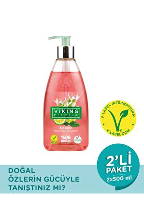 Premium Sıvı Sabun Hanımeli&Bergamot 500 ml 2 Adet