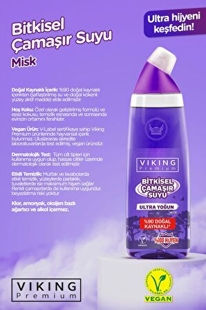 Premium Ultra Çamaşır Suyu Misk 750 ml 3 Adet